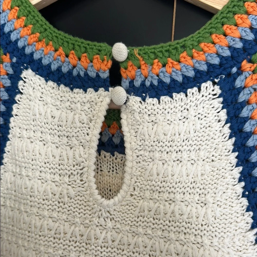 Veronica Beard Multicolor Crochet Tank - Picture 4 of 5